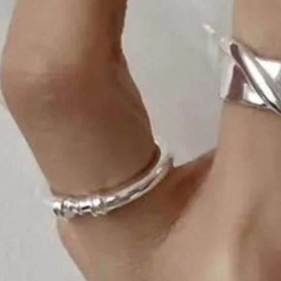 The Thin Beauty Ring adjustable in 925 silver - Picture 9 of 9